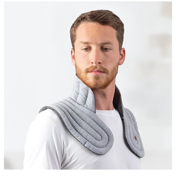 Sharper Image Weighted Heated Neck & Shoulder Aromatherapy Wrap - Picture 2 of 5